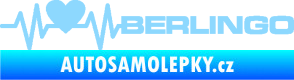 Samolepka Srdeční tep 092 pravá Berlingo Citroen světle modrá