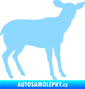 Samolepka Srna 001 pravá světle modrá