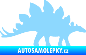 Samolepka Stegosaurus 001 pravá světle modrá