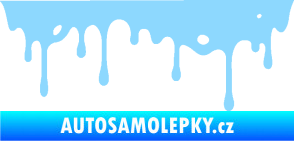 Samolepka Stékající skvrna 004 pravá světle modrá