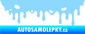 Samolepka Stékající skvrna 006 pravá světle modrá