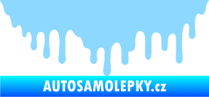 Samolepka Stékající skvrna 007 pravá světle modrá