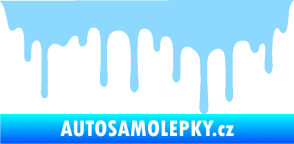 Samolepka Stékající skvrna 008 levá světle modrá