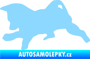 Samolepka Štěňátko 002 levá německý ovčák světle modrá