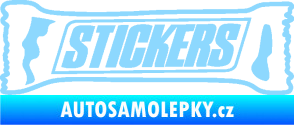 Samolepka Stickers nápis světle modrá