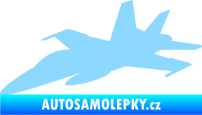 Samolepka Stíhací letoun 001 levá světle modrá