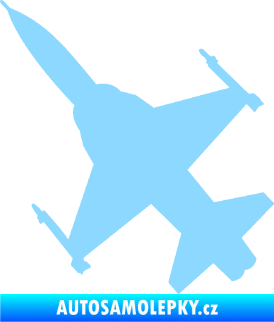 Samolepka Stíhací letoun 003 levá světle modrá