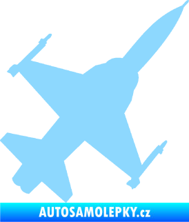 Samolepka Stíhací letoun 003 pravá světle modrá