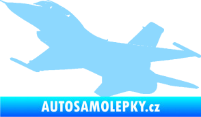 Samolepka Stíhací letoun 004 levá světle modrá