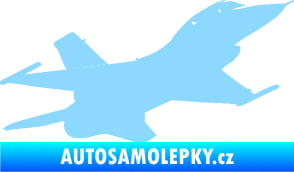 Samolepka Stíhací letoun 004 pravá světle modrá