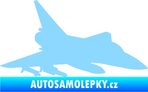 Samolepka Stíhací letoun 005 pravá světle modrá