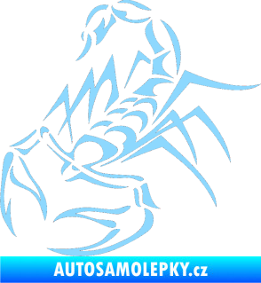 Samolepka Štír 017 levá světle modrá