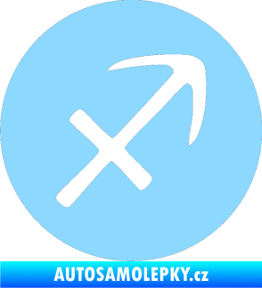 Samolepka Střelec 001 - horoskop světle modrá