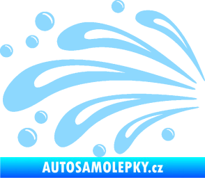 Samolepka Stříkance 001 levá světle modrá