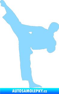 Samolepka Taekwondo 002 levá světle modrá