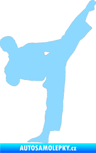 Samolepka Taekwondo 002 pravá světle modrá