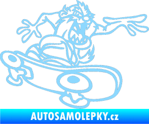 Samolepka Tazman skate pravá světle modrá
