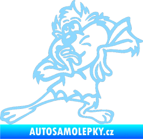 Samolepka Tazman stydlivej levá světle modrá