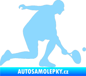 Samolepka Tenista 003 pravá světle modrá