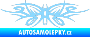 Samolepka Tetování 111 motýl světle modrá