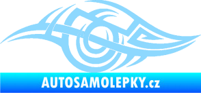 Samolepka Tetování 208 levá světle modrá