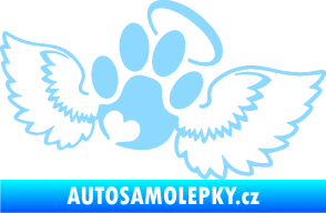 Samolepka Tlapka 010 andělíček pravá světle modrá