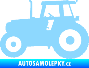 Samolepka Traktor 001 levá světle modrá