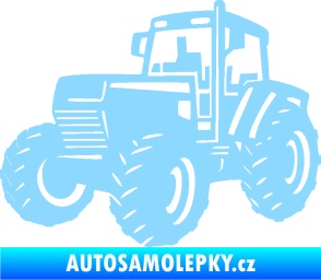 Samolepka Traktor 002 levá Zetor světle modrá