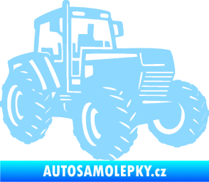 Samolepka Traktor 002 pravá Zetor světle modrá