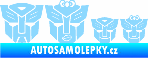 Samolepka Transformers 001 rodinka v autě světle modrá