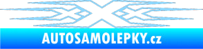 Samolepka Triple x světle modrá