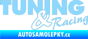 Samolepka Tuning racing 001 světle modrá