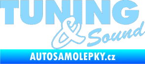 Samolepka Tuning sound světle modrá