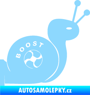 Samolepka Turbo šnek 003 pravá světle modrá