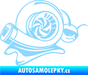 Samolepka Turbo šnek 004 pravá světle modrá