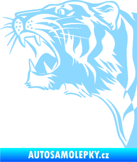 Samolepka Tygr 002 levá světle modrá
