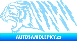 Samolepka Tygr 004 levá světle modrá