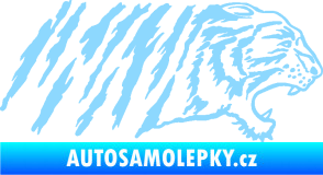 Samolepka Tygr 004 pravá světle modrá