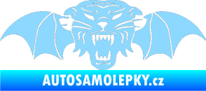 Samolepka Tygr s křídly světle modrá