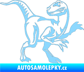 Samolepka Tyrannosaurus Rex 003 pravá světle modrá