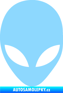 Samolepka UFO 002 světle modrá