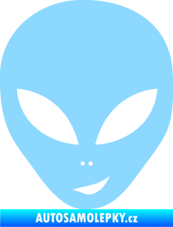 Samolepka UFO 003 pravá světle modrá
