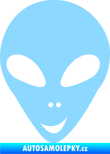 Samolepka UFO 004 levá světle modrá