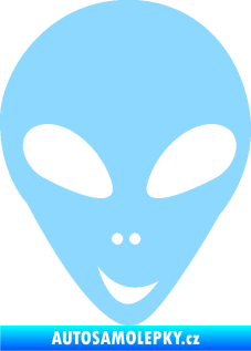 Samolepka UFO 004 pravá světle modrá