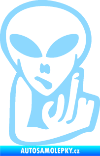 Samolepka UFO 008 pravá světle modrá