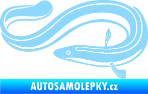 Samolepka Úhoř 001 levá světle modrá