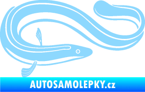 Samolepka Úhoř 001 pravá světle modrá