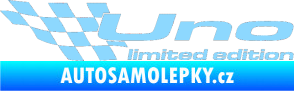 Samolepka Uno limited edition levá světle modrá