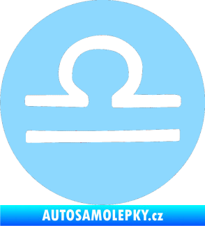 Samolepka Váhy 001 - horoskop světle modrá