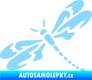 Samolepka Vážka 001 levá světle modrá